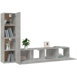  4-dijelni set TV ormarića siva boja betona drveni | shoptok.hr