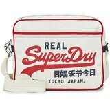 Superdry RETRO ALUMNI MESSENGER BAG Bijela Cijene