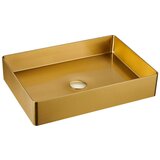 Sapho Umivalnik iz nerjavečega jekla v zlati barvi 50x35 cm Aurum – Cene