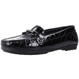 Geox Mokasini CROC PR.PAT.LEA Črna | Shoptok.si