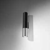  Stenska svetilka LOOPEZ črna/krom, (21347179) | Shoptok.si