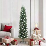 vidaXL Umestno božično drevo Zelena 180 cm PVC in Jeklo in Plastika | Shoptok.si