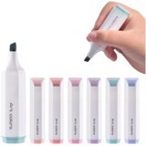  Set of Mini Highlighters Delicate Pastel Colors 6 Pcs | Shoptok.si