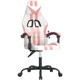  Gaming stol Bela in roza umetno usnje, (21377626) | Shoptok.si
