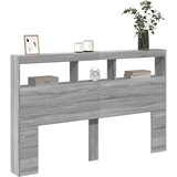 Ormarić za uzglavlje LED sivom sonomom 160x17x102 cm | Eponuda.ba