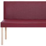  Klupa od umjetne kože 139,5 cm crvena boja vina | shoptok.hr