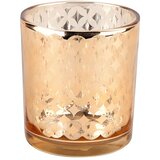 Božićni ukras-staklene čaše za svijeće RETRO srebrno/zlatno 7,3 x 8 cm | shoptok.hr