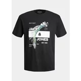 Jack & Jones Majica Jjclarc 12247768 Črna Relaxed Fit