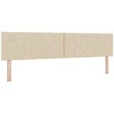  Krevet s opruga kutije s uzglavljem Krema 200 x 200 cm tkanina | shoptok.hr