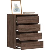 vidaXL Kutna komoda s ladicama smeđa boja hrasta 60x41x76 cm drveni Cijene