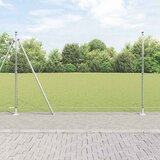  Heksagonalna ograda s betonskom osnovom 10 x 1,5 m Srebrna | shoptok.hr