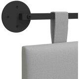  Držeće uzglavlje Zidne Oblačnosiva 100 x 55 x 5 cm tkanina - Siva boja oblaka 90 cm bez LED | shoptok.hr