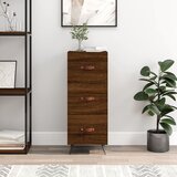 vidaXL Komoda boja smeđeg hrasta 34 5 x 34 x 90 cm konstruirano drvo | shoptok.hr