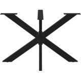  Noga blagovaonskog stola u obliku pauka crna 120x68x(72-73) cm čelik | shoptok.hr