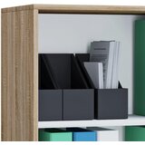 P & B PISARNIŠKI REGAL 70/74/37 cm barve hrasta | Shoptok.si