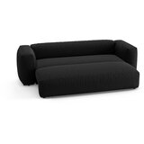Micadoni Črna raztegljiva sedežna garnitura 264 cm Martina – | Shoptok.si