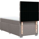  Krevet s oprugama i madracem smeđesivi 90x190 cm od tkanine | shoptok.hr