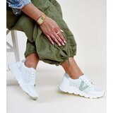 VINCEZA White perforated leather sneakers | shoptok.hr