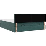 vidaXL Otomanski posteljni okvir z vzmetnicami zelen 200x200cm žamet, (21608104) | Shoptok.si