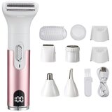 INF Digitalni 5-v-1 električni strižnik – USB polnljiv set za urejanje Pink, (5000339619) Cene