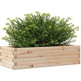 vidaXL Vrtno cvetlično korito 90x40x23 cm trdna borovina | Shoptok.si