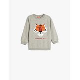 Koton Sweatshirt Lion Printed Long Sleeve Crew Neck | Shoptok.si