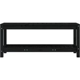  Vrtna klupa crna 108x35x45 cm od masivne borovine | shoptok.hr