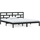  Za krevet od masivne borovine crni 140 x 190 cm | shoptok.hr