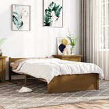 Furnova Posteljni okvir medeno rjav iz trdnega lesa 75x190 cm, (21942731) | Shoptok.si