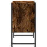 vidaXL omarica za umivalnik dimljeni hrast 60x33x60 cm inženirski les | Shoptok.si