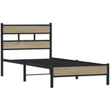 vidaXL Okvir kreveta bez madraca boja hrasta sonome 90 x 200 cm drveni | shoptok.hr