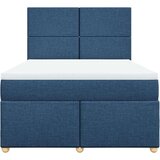  Krevet s oprugama i madracem plavi 140 x 190 cm od tkanine | shoptok.hr