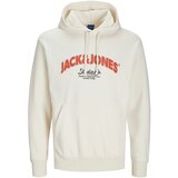 Jack & Jones Majica 'JORBRONX' oranžno rdeča / črna / volneno bela Cene