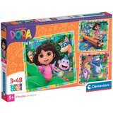 Clementoni puzzle "3x48 " Dora 25078 Cene