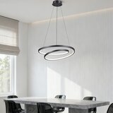  Brilagi-LED prigušiva luster na sajli TWISTER LED/48W/230V Ø 50 cm crna + daljinski upravljač | Eponuda.com