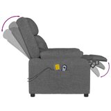 vidaXL Električni masažni stol temno sivo blago, (20921572) | Shoptok.si