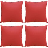 vidaXL Blazine za kavč 4 kpsi rdeče 60x60 cm blago | Shoptok.si