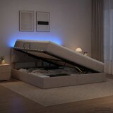  LED krevet za pohranu s madracem Sivosmeđa 160 x 200 cm Tkanina | shoptok.hr
