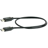 USB kabel (0,5 m, Vtič USB C, Črne barve)