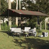 vidaXL Cerada za kampiranje smeđa 451x420 cm vodootporna | shoptok.hr