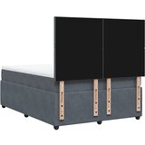  Krevet s oprugama i madracem tamnosivi 160x200 cm baršunasti | shoptok.hr