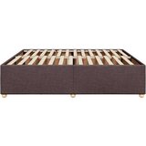vidaXL Okvir za krevet bez madraca tamnosmeđi 200x200 cm od tkanine | shoptok.hr