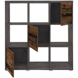 XORA regal 122,5/125,8/38 cm rjava, siva | Shoptok.si