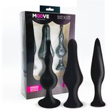  Nastavite 3 čepe analne silikonske črne barve, (21077748) | Shoptok.si