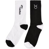 MT Accessoires Zodiac Socks 2-Pack Black/White Taurus | shoptok.hr