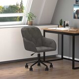  Okretna uredska stolica tamnosiva baršunasta | shoptok.hr