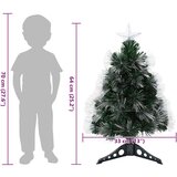 vidaXL Umestno božično drevo z dekorativnimi lučmi Zelena 64 cm PVC | Shoptok.si