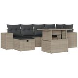  7-dijelni set vrtnih sofa svjetlosivi od poliratana | shoptok.hr