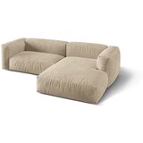 Micadoni Bež in kremno bela kotna sedežna garnitura iz tkanine bouclé (desni kot) Martina – Home | Shoptok.si