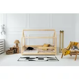 Adeko Dječji krevet od masivnog bora u obliku kućice 80x200 cm u prirodnoj boji Mila MBW –